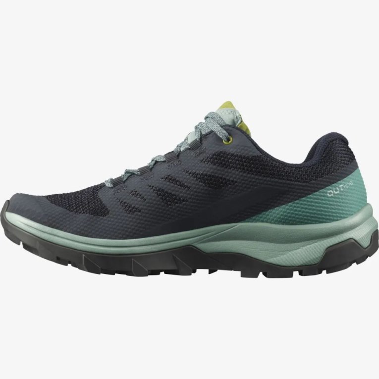 Salomon Outline GTX Women's Hiking Shoes Black / Turquoise | CA 54E91